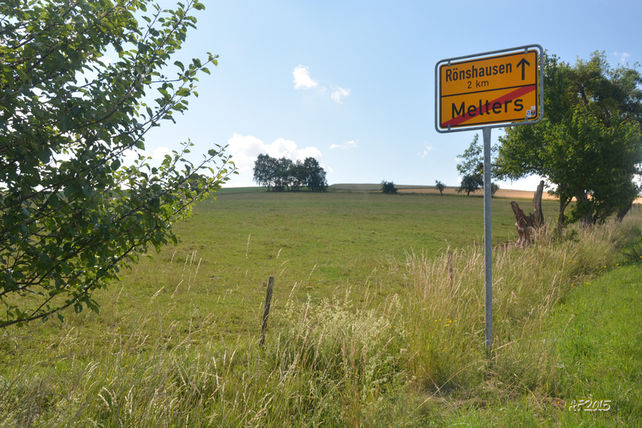 Bauplatz - Bildmitte unterhalb der Baumreihe
